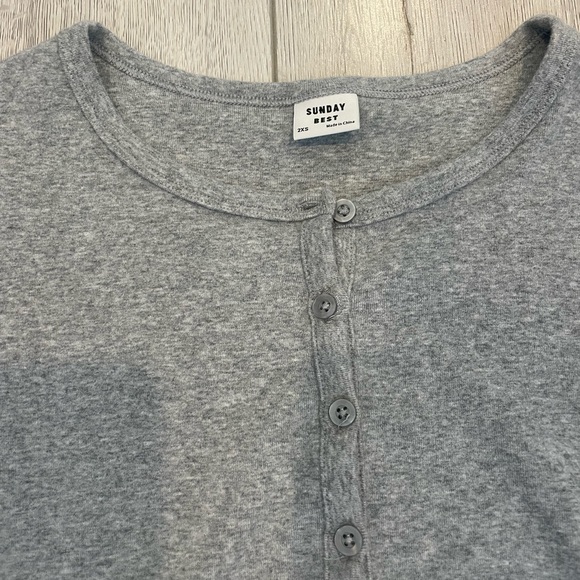 Aritzia Button Up Long Sleeve - Picture 6 of 12